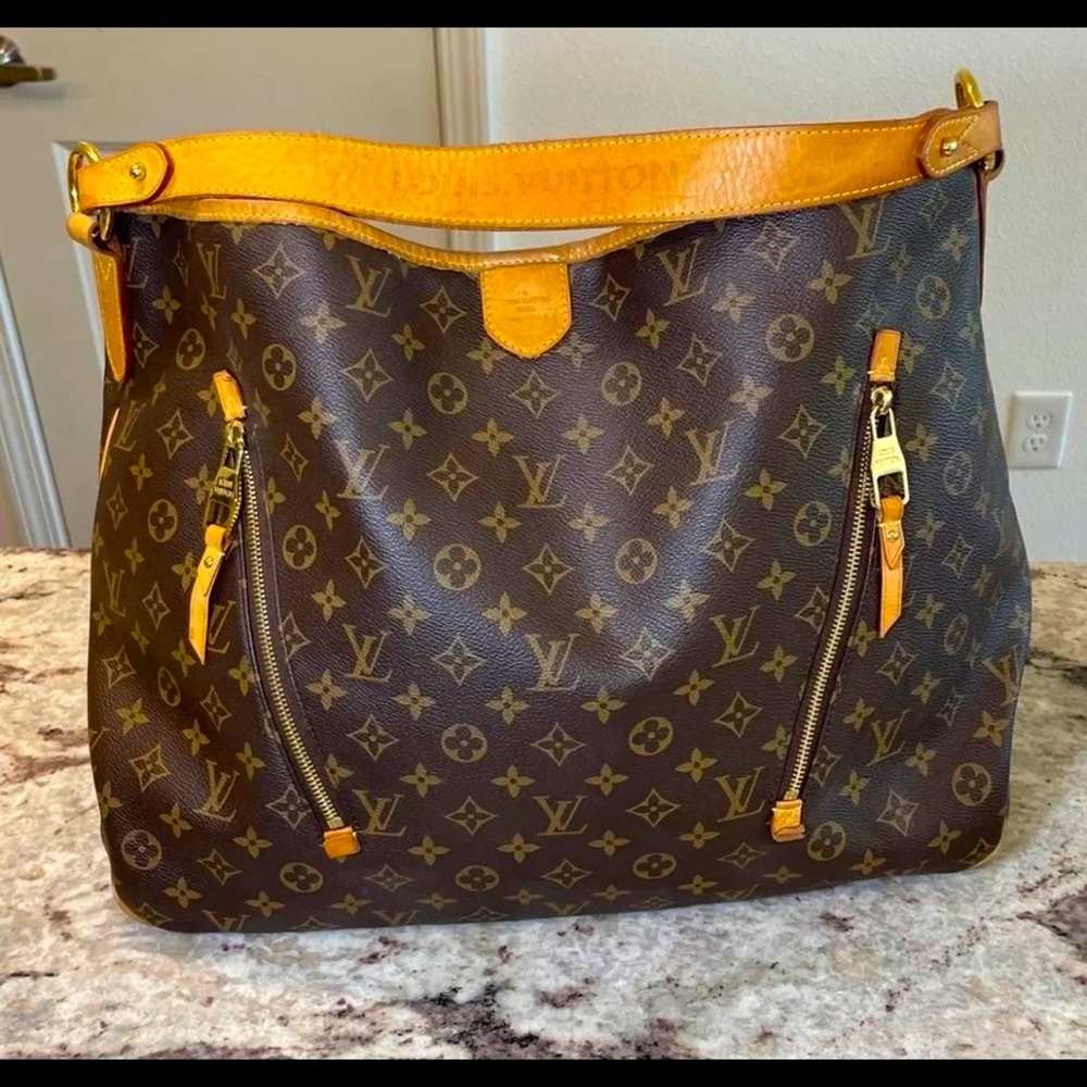 Louis Vuitton Brown and Yellow Shoulder Bag